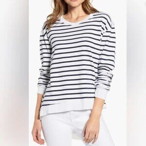 Frank & Eileen Blue Sailor Striped Sweatshirt S